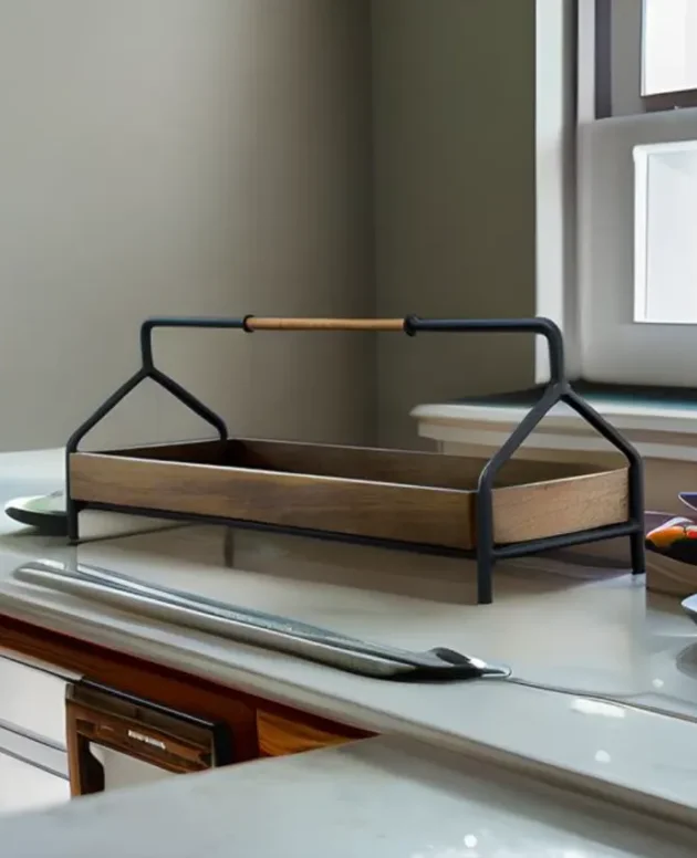 Countertop wooden  caddy